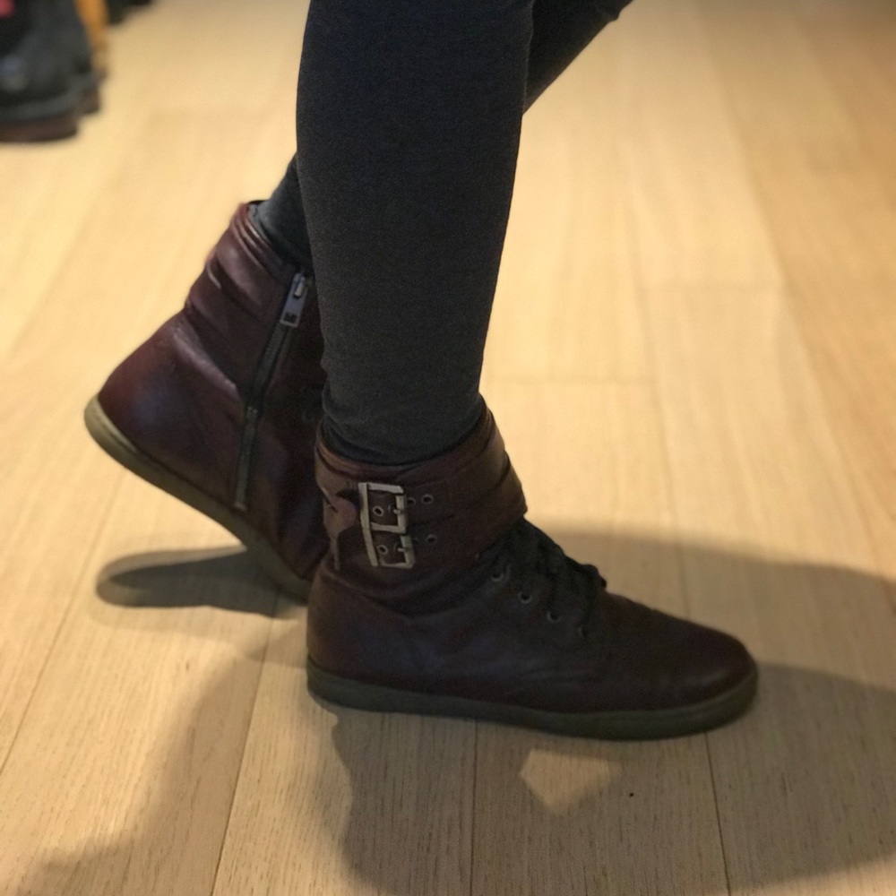 AllSaints sneakers in Oxblood color, size 37